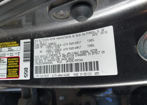 2017 Toyota Tacoma Trd Sport z USA, uszkodzony, nr VIN 3TMAZ5CN8HM032041